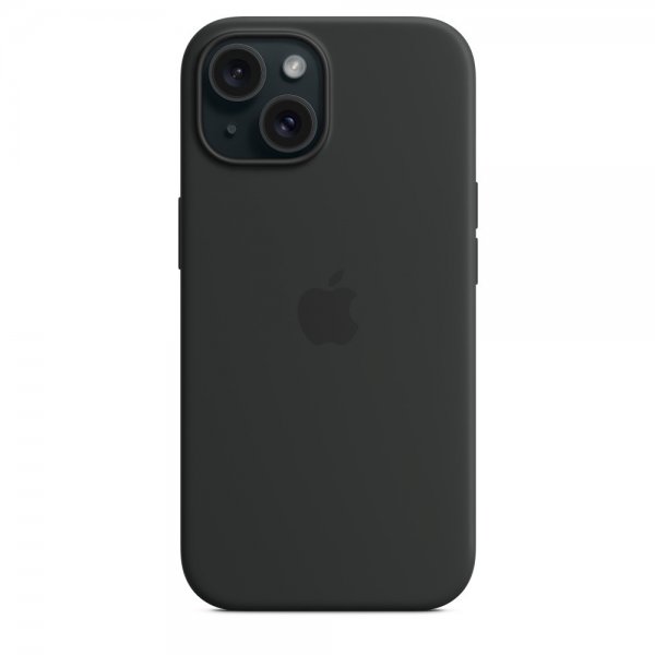 Apple Original iPhone 15 Plus Deksel Silikon MagSafe Svart