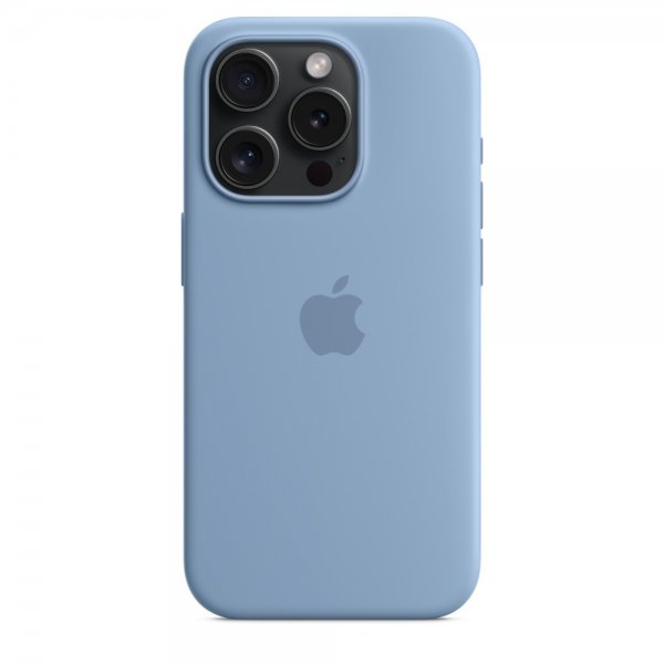 Apple Original iPhone 15 Pro Max Deksel Silikon MagSafe Vinterblå