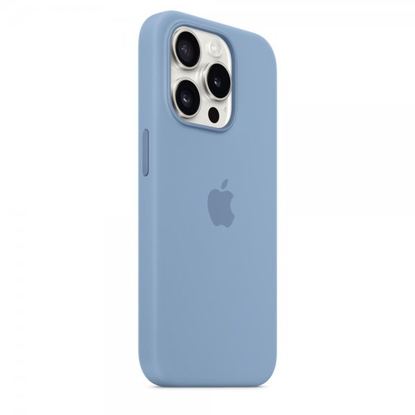 Apple Original iPhone 15 Pro Max Deksel Silikon MagSafe Vinterblå