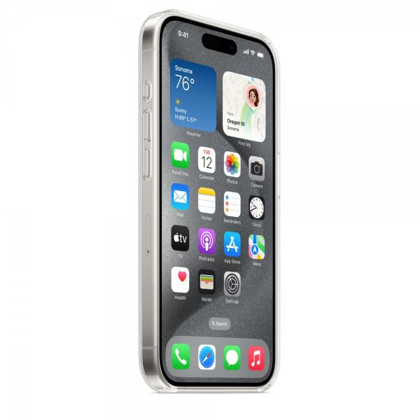Apple Original iPhone 15 Pro Max Deksel Transparent MagSafe