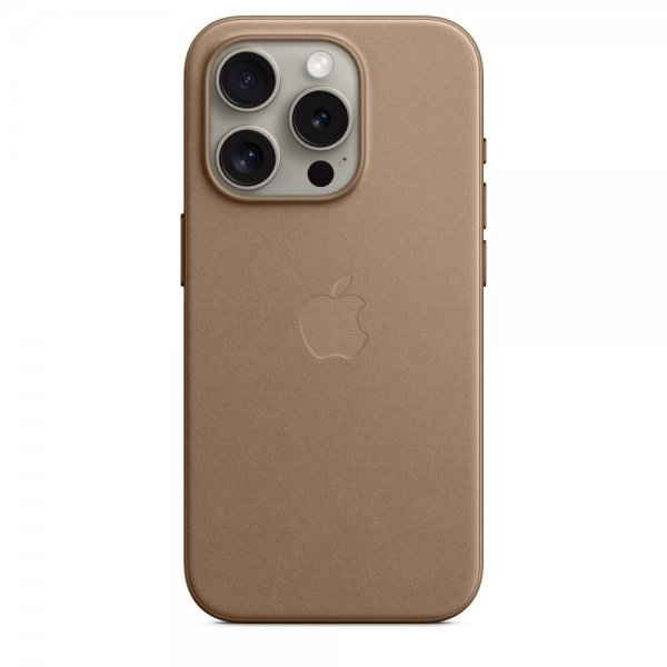 Apple Original iPhone 15 Pro Deksel FineWoven MagSafe Taupe