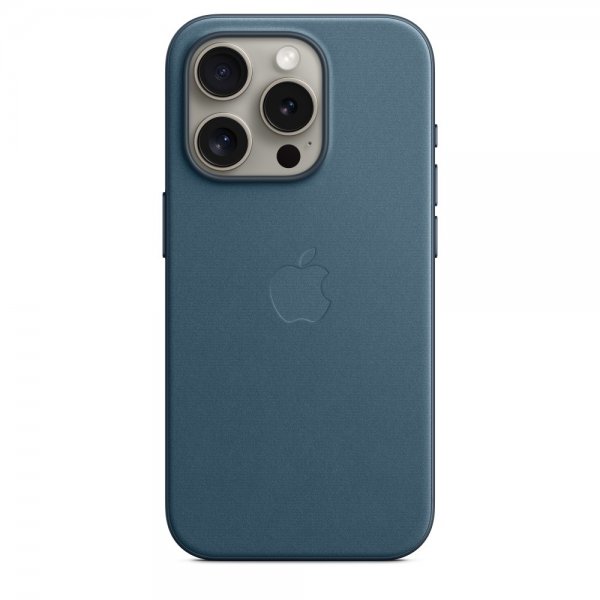 Apple Original iPhone 15 Pro Deksel FineWoven MagSafe Stillehavsblå
