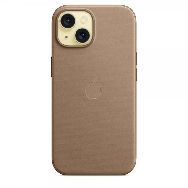 Apple Original iPhone 15 Deksel FineWoven MagSafe Muldvarpgrå