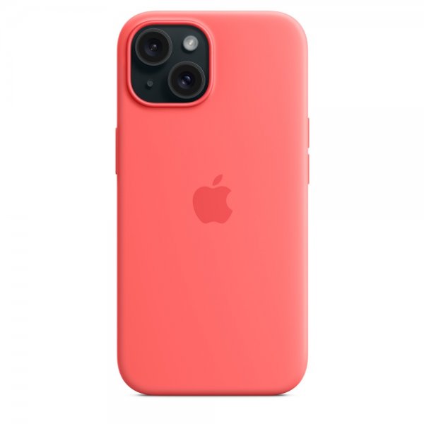 Apple Original iPhone 15 Deksel Silikon MagSafe Guava