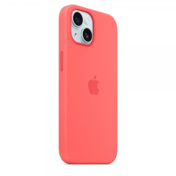Apple Original iPhone 15 Deksel Silikon MagSafe Guava