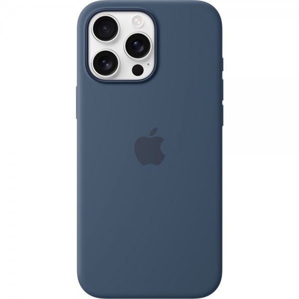 Apple Original iPhone 16 Pro Max Deksel Silicone Case MagSafe Denim