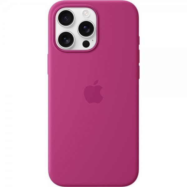 Apple Original iPhone 16 Pro Max Deksel Silicone Case MagSafe Fuchsia