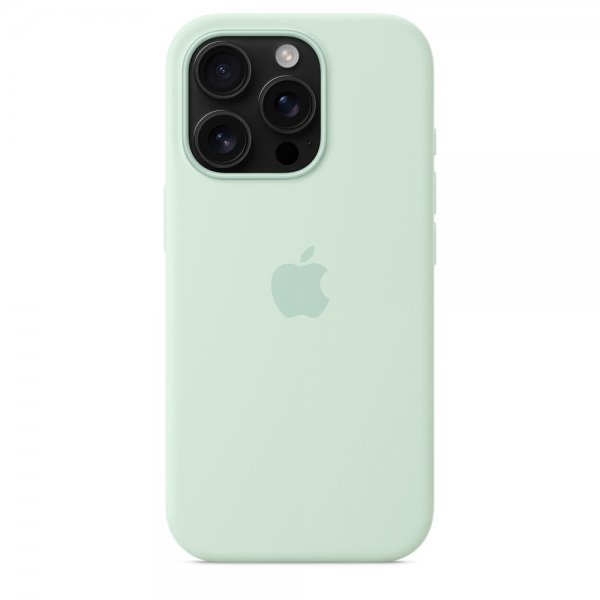 Apple Original iPhone 16 Pro Deksel Silicone Case MagSafe Aquamarine
