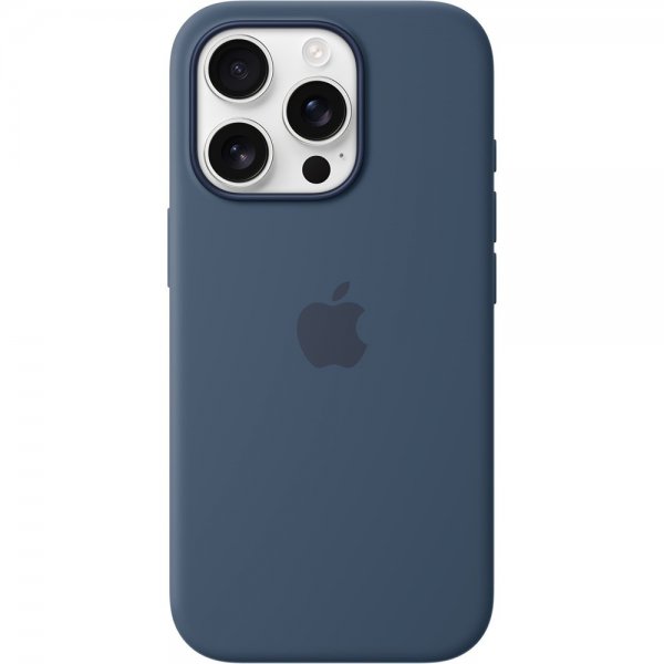Apple Original iPhone 16 Pro Deksel Silicone Case MagSafe Denim