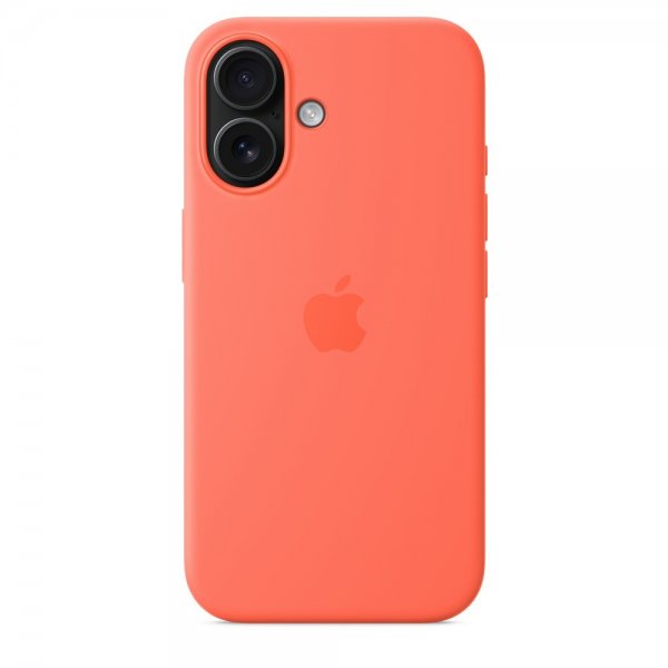 Apple Original iPhone 16 Deksel Silicone Case MagSafe Tangerine