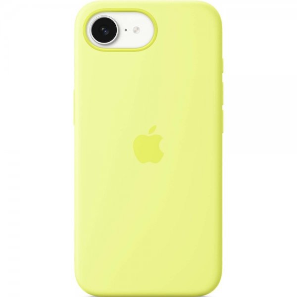 Apple Original iPhone 16e Deksel Silicone Case Neon Yellow