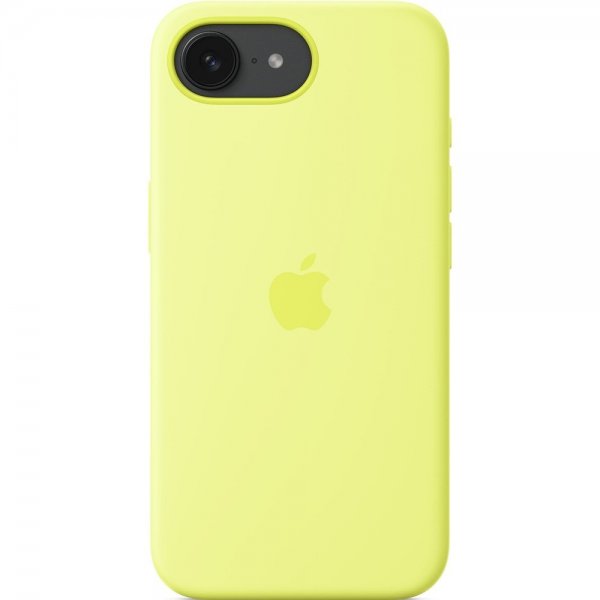 Apple Original iPhone 16e Deksel Silicone Case Neon Yellow