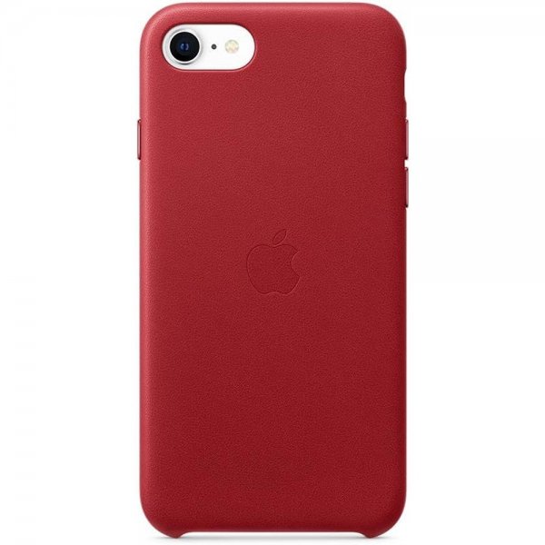 Apple Original iPhone 7/8/SE Deksel Leather Case Rød