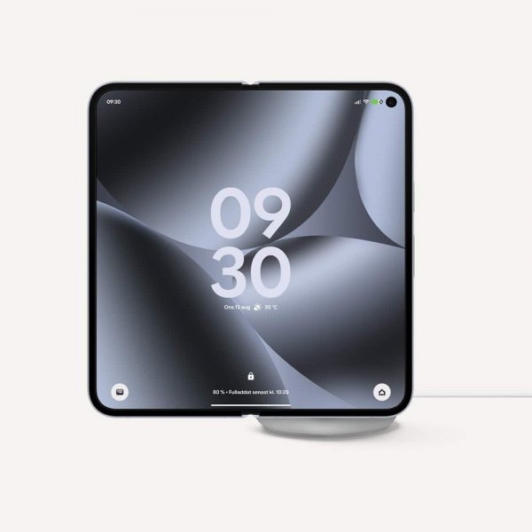 Google Original Trådløs lader Pixelsnap med Ställ Qi2 25W Fog