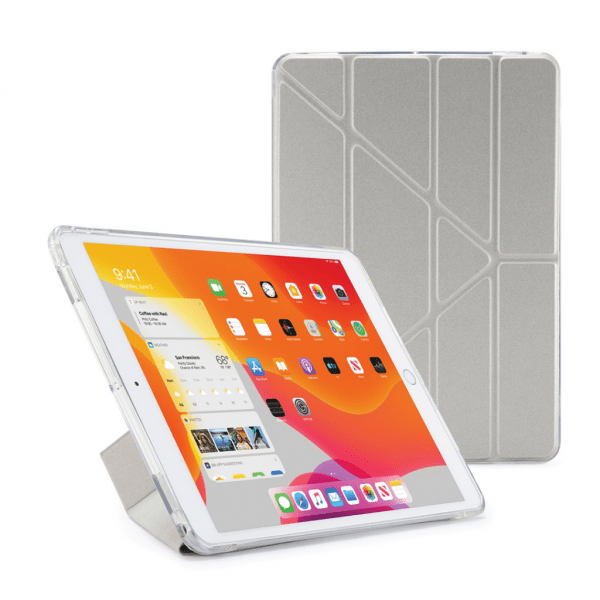 Pipetto iPad 10.2 (gen 7/8/9) Etui Metallic Origami Sølv