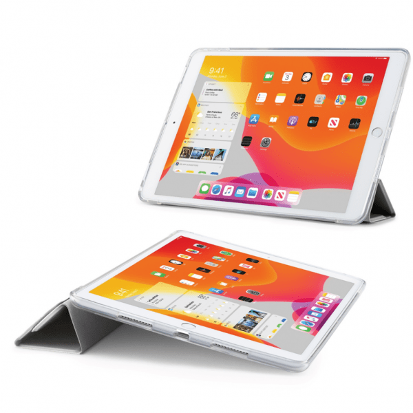 Pipetto iPad 10.2 (gen 7/8/9) Etui Metallic Origami Sølv