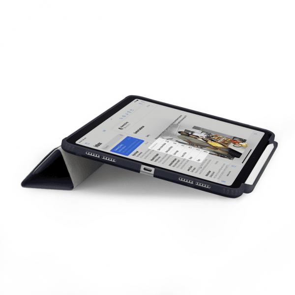 Pipetto iPad Air 11 (M2/M3) Etui Origami No3 Pencil Case Mørkeblå