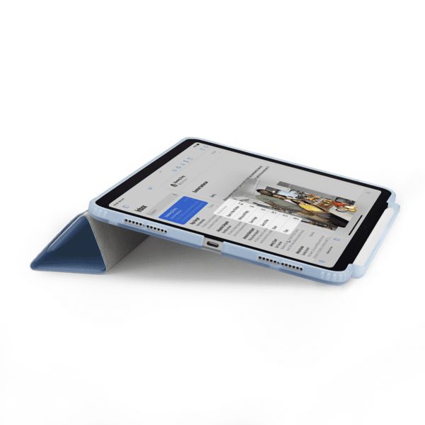 Pipetto iPad Air 11 (M2/M3) Etui Origami No3 Pencil Case Lyseblå