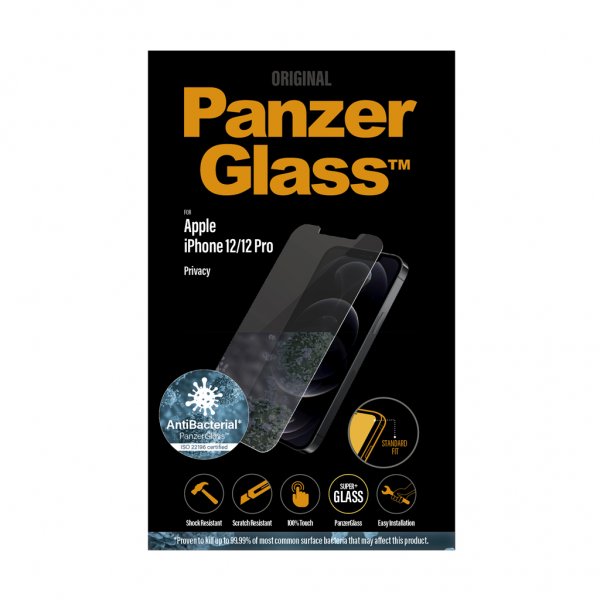 PanzerGlass iPhone 12/iPhone 12 Pro Skjermbeskytter Standard Fit Privacy