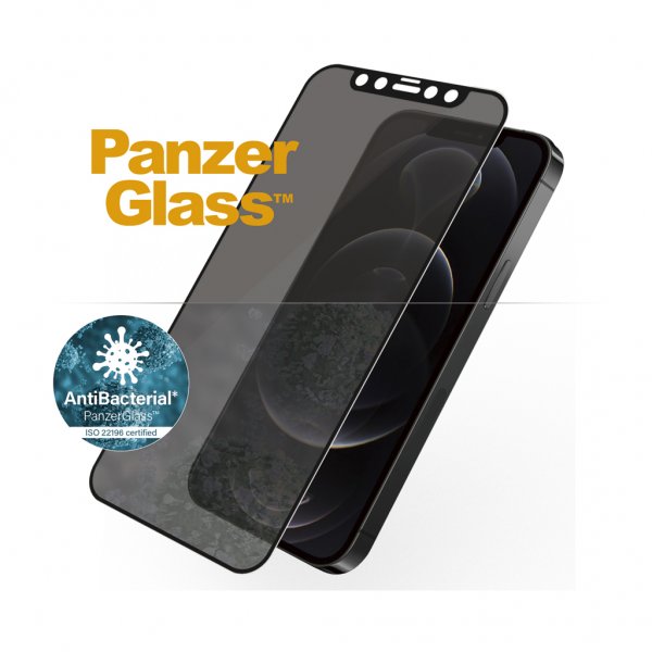 PanzerGlass iPhone 12/iPhone 12 Pro Skjermbeskytter Edge-to-Edge Privacy
