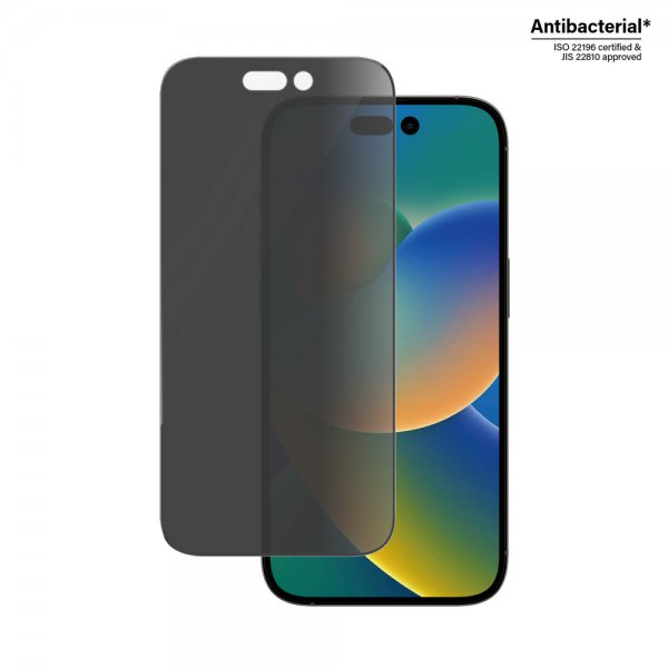 PanzerGlass iPhone 14 Pro Skjermbeskytter Ultra-Wide Fit Privacy