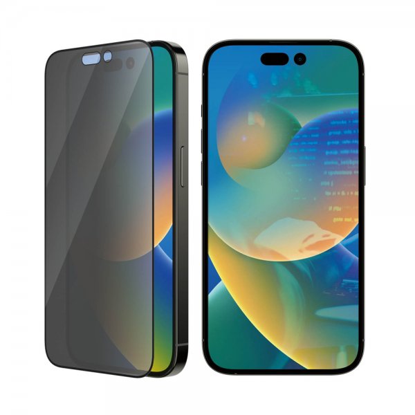 PanzerGlass iPhone 14 Pro Skjermbeskytter Ultra-Wide Fit Privacy EasyAligner