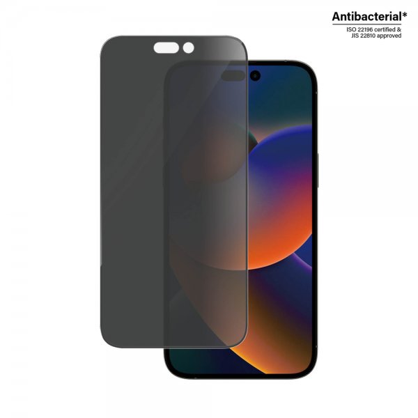 PanzerGlass iPhone 14 Pro Max Skjermbeskytter Ultra-Wide Fit Privacy EasyAligner