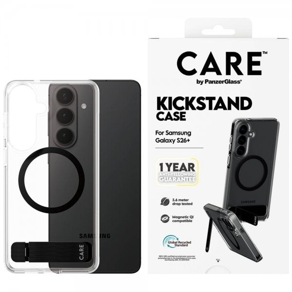 CARE by PanzerGlass Samsung Galaxy S26 Plus Deksel Kickstand MagSafe Transparent