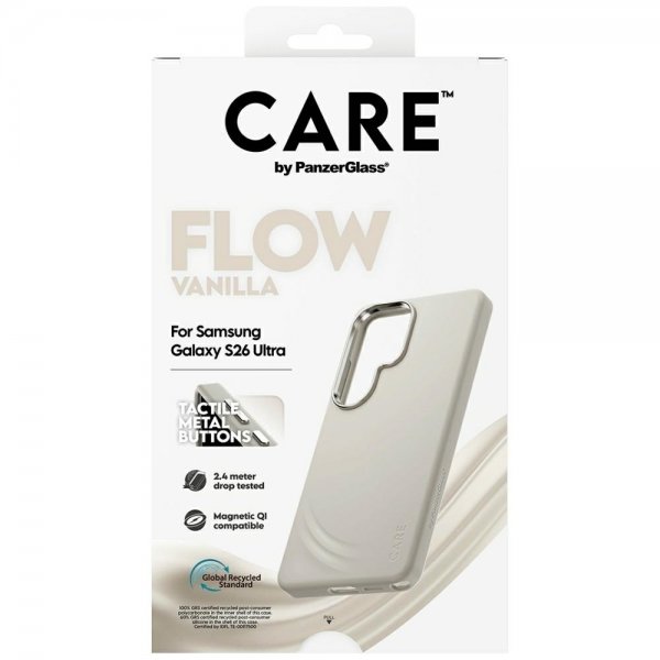 CARE by PanzerGlass Samsung Galaxy S26 Deksel Flow MagSafe Vanilla