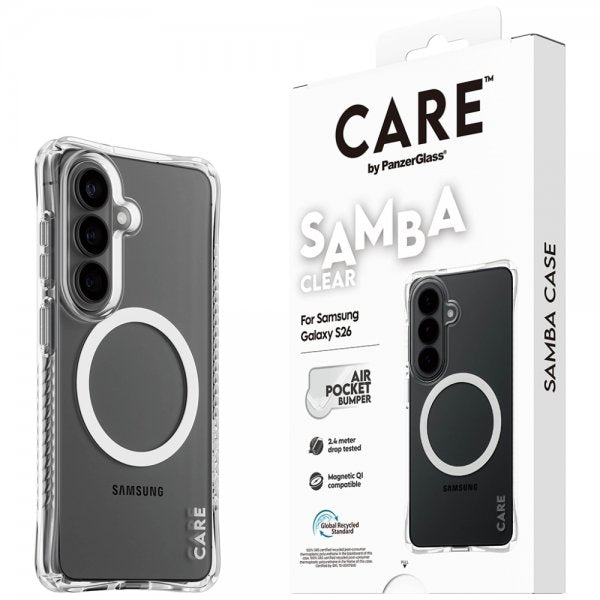 CARE by PanzerGlass Samsung Galaxy S26 Deksel Samba MagSafe Transparent