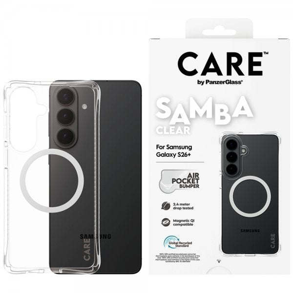 CARE by PanzerGlass Samsung Galaxy S26 Plus Deksel Samba MagSafe Transparent