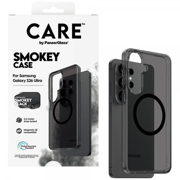 CARE by PanzerGlass Samsung Galaxy S26 Ultra Deksel Smokey MagSafe Svart
