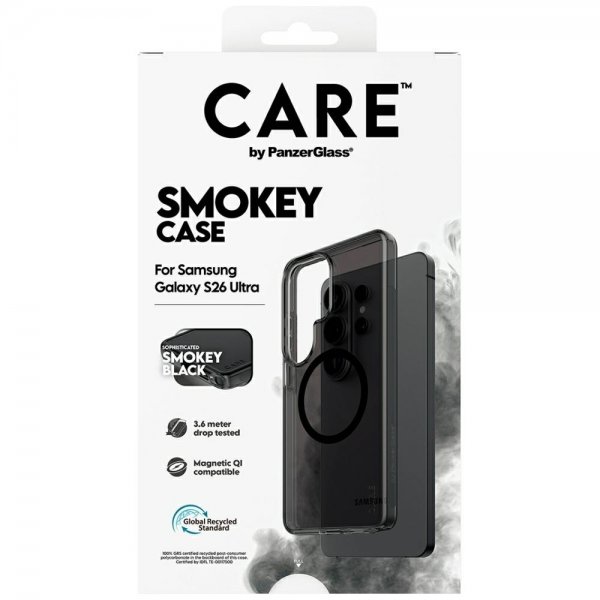 CARE by PanzerGlass Samsung Galaxy S26 Ultra Deksel Smokey MagSafe Svart