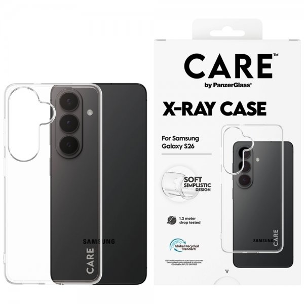 CARE by PanzerGlass Samsung Galaxy S26 Deksel X-Ray Transparent