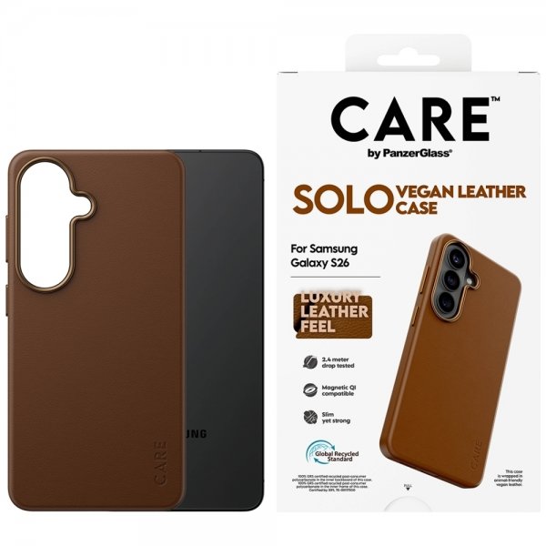 CARE by PanzerGlass Samsung Galaxy S26 Deksel Solo Brun