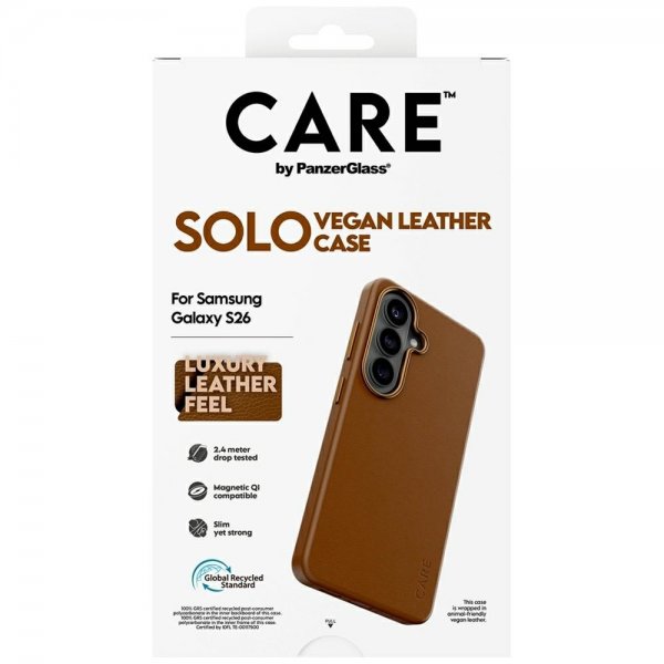 CARE by PanzerGlass Samsung Galaxy S26 Deksel Solo Brun