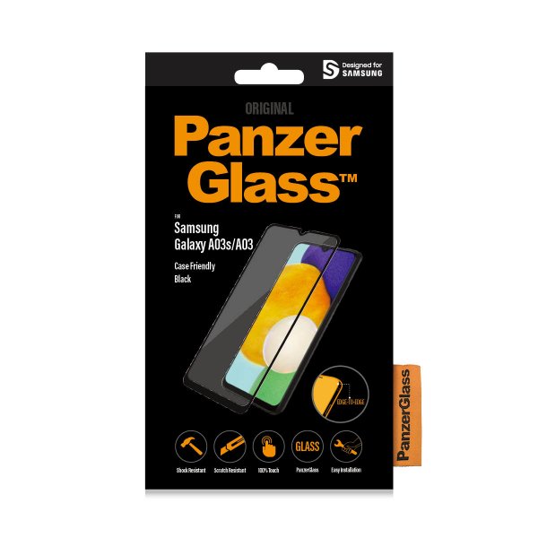 PanzerGlass Samsung Galaxy A03/A03s Skjermbeskytter CaseFriendly Edge-to-Edge