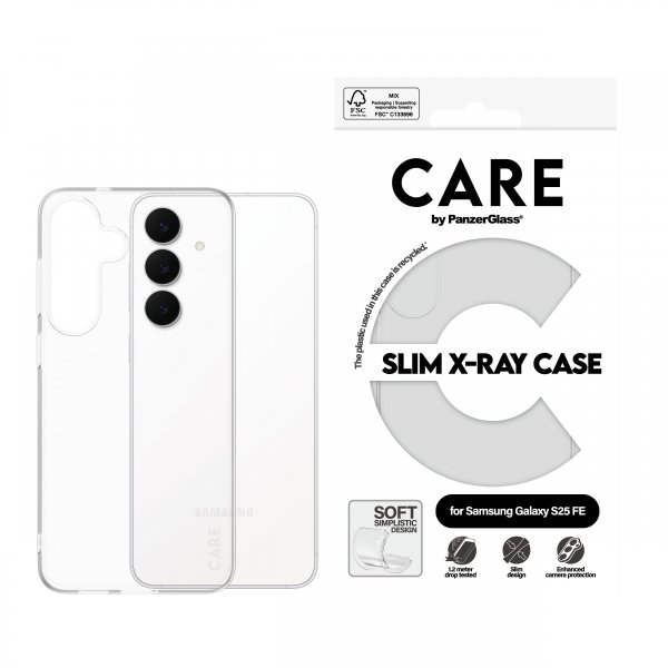 CARE by PanzerGlass Samsung Galaxy S25 FE Deksel Slim X-Ray Transparent