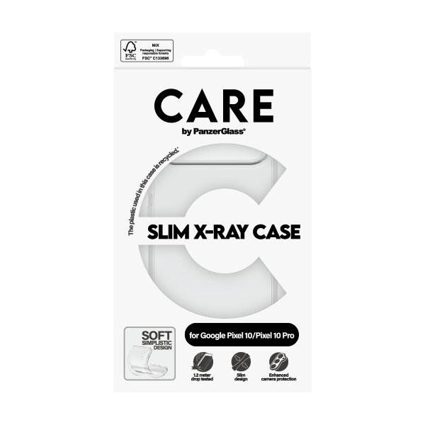 CARE by PanzerGlass Google Pixel 10/Pixel 10 Pro Deksel Slim X-Ray Transparent