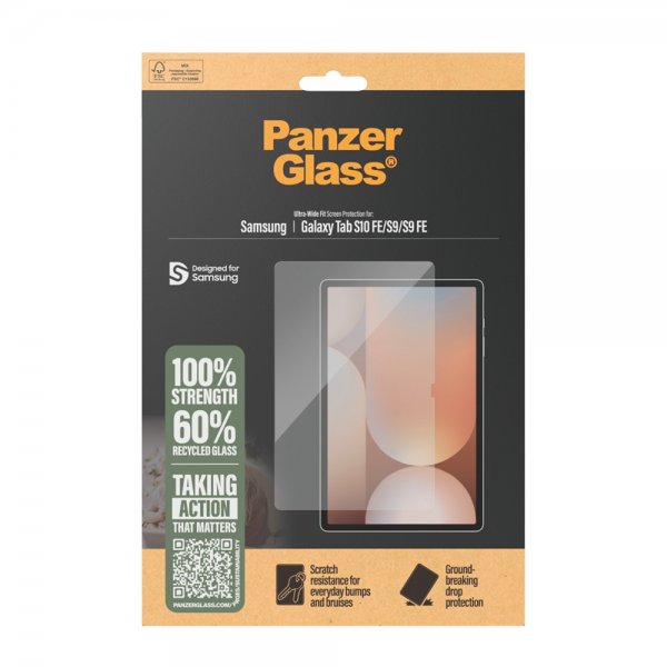 PanzerGlass Samsung Galaxy Tab S9/S9 FE/S10 FE Skjermbeskytter Ultra-Wide Fit