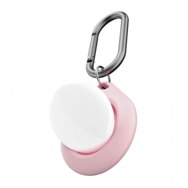 KeyBudz AirTag Holder Secure Dock 4-pk Rosa