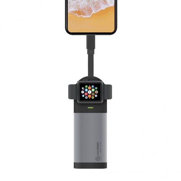 ALOGIC 6700mAh 3 i 1 Powerbank for Apple Watch & iPhone