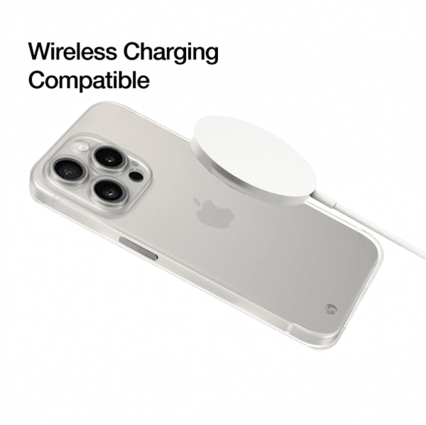 Just Mobile iPhone 15 Pro Deksel TENC Slim Fit Frost