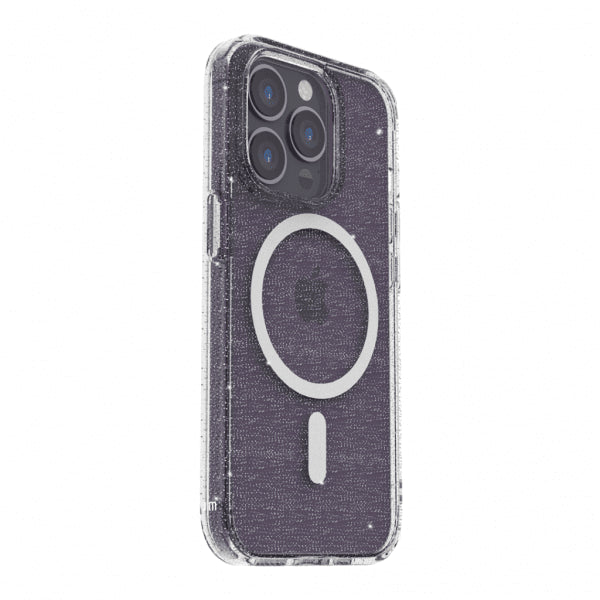 Just Mobile iPhone 14 Pro Deksel TENC BlingBling MagSafe Transparent