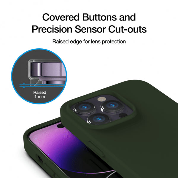 Just Mobile iPhone 14 Pro Deksel TENC Silicone MagSafe Grønn