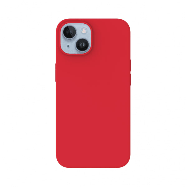 Just Mobile iPhone 14 Deksel TENC Silicone MagSafe Rød