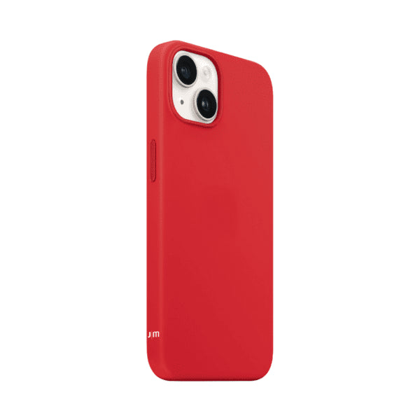 Just Mobile iPhone 14 Deksel TENC Silicone MagSafe Rød