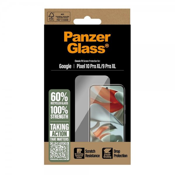 PanzerGlass Google Pixel 9 Pro XL/Pixel 10 Pro XL Skjermbeskytter Classic Fit