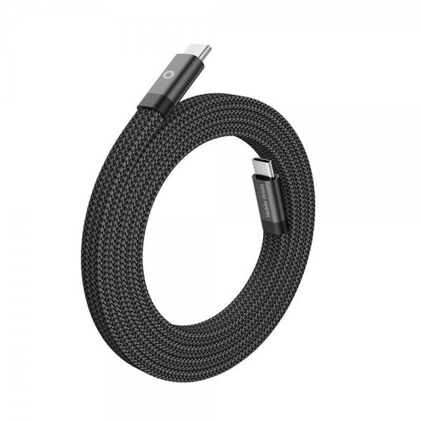 Mobile Origin Flat Kabel Magnetic USB-C to USB-C 1m Svart