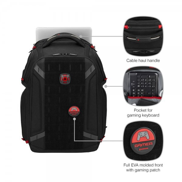 Wenger PlayerOne 17.3" Gaming Dataryggsekk Svart